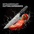 Damascus Messer-Set 3-teilig | Japanischer Stahl Full Tang mit G10 Griff